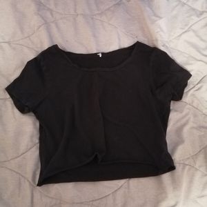 black crop top